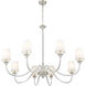 Katerina 8 Light 46 inch Brushed Nickel Chandelier Ceiling Light