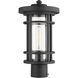 Jordan 1 Light 14.75 inch Black Outdoor Post Mount Fixture