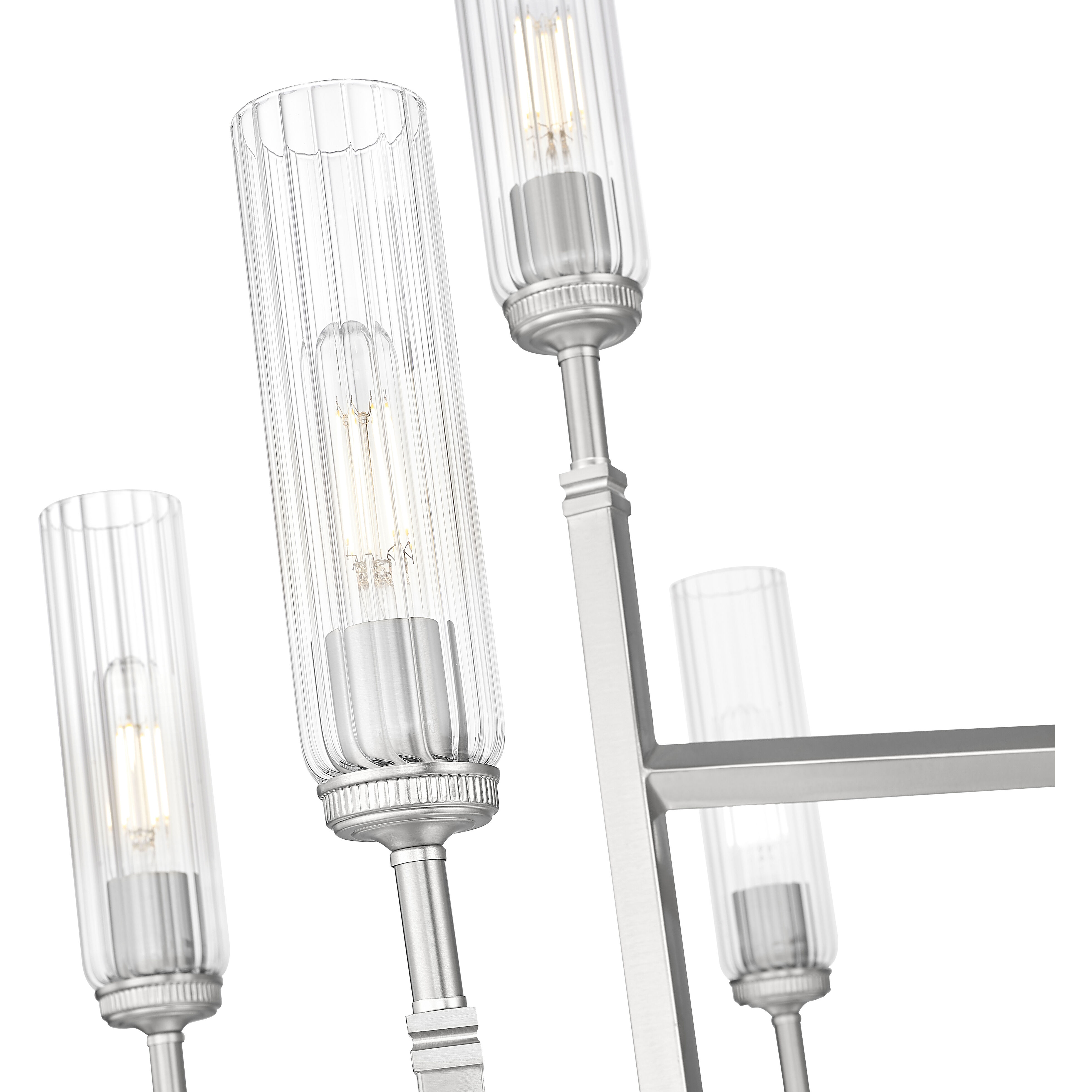 Esme 9 Light 38 inch Brushed Nickel Chandelier Ceiling Light