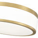 Ballord LED 12 inch Modern Gold Flush Mount Ceiling Light