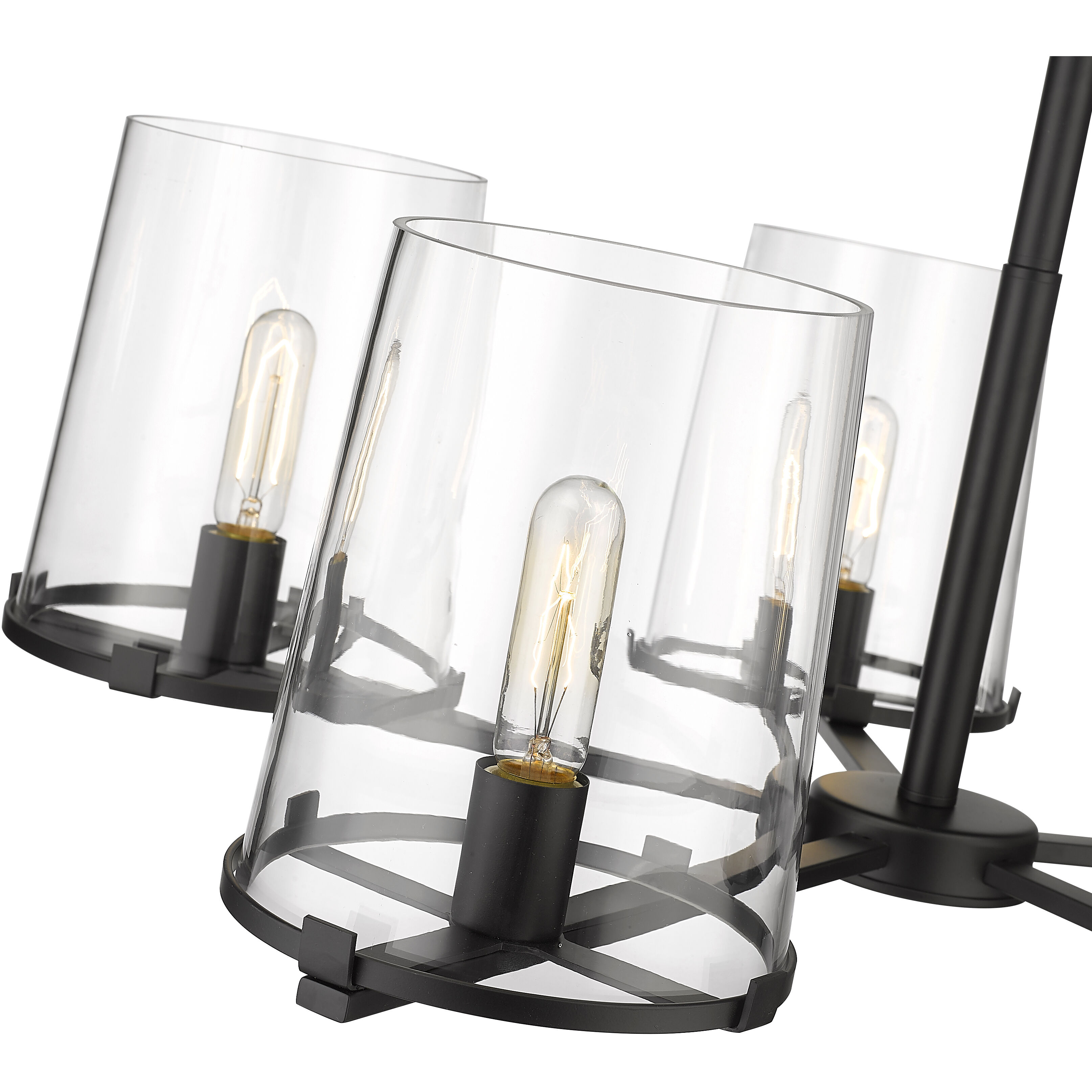 Callista 5 Light 33 inch Matte Black Chandelier Ceiling Light