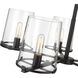 Callista 5 Light 33 inch Matte Black Chandelier Ceiling Light