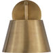 Lilly 1 Light 8 inch Rubbed Brass Wall Sconce Wall Light