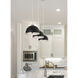 Landry 1 Light 10 inch Matte Black and Chrome Pendant Ceiling Light