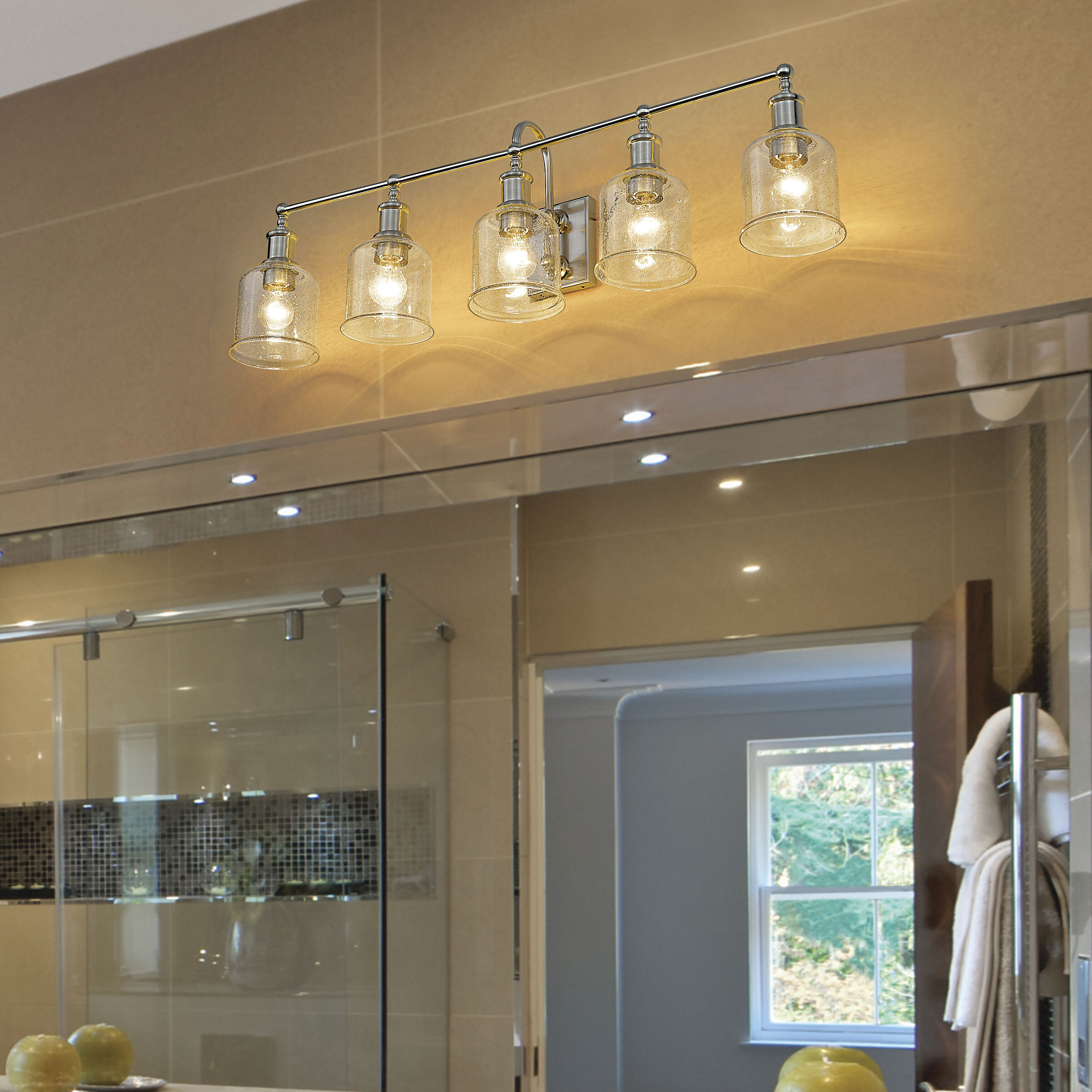 Bryant 5 Light 40.5 inch Brushed Nickel Vanity Wall Light