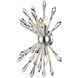 Soleia 4 Light 9.63 inch Chrome Wall Sconce Wall Light in 7.2