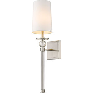 Mia 1 Light 6 inch Brushed Nickel Wall Sconce Wall Light