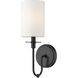 Ella 1 Light 5 inch Matte Black Wall Sconce Wall Light
