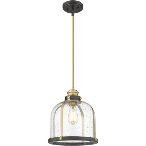 Burren 1 Light 12.25 inch Bronze and Brass Pendant Ceiling Light