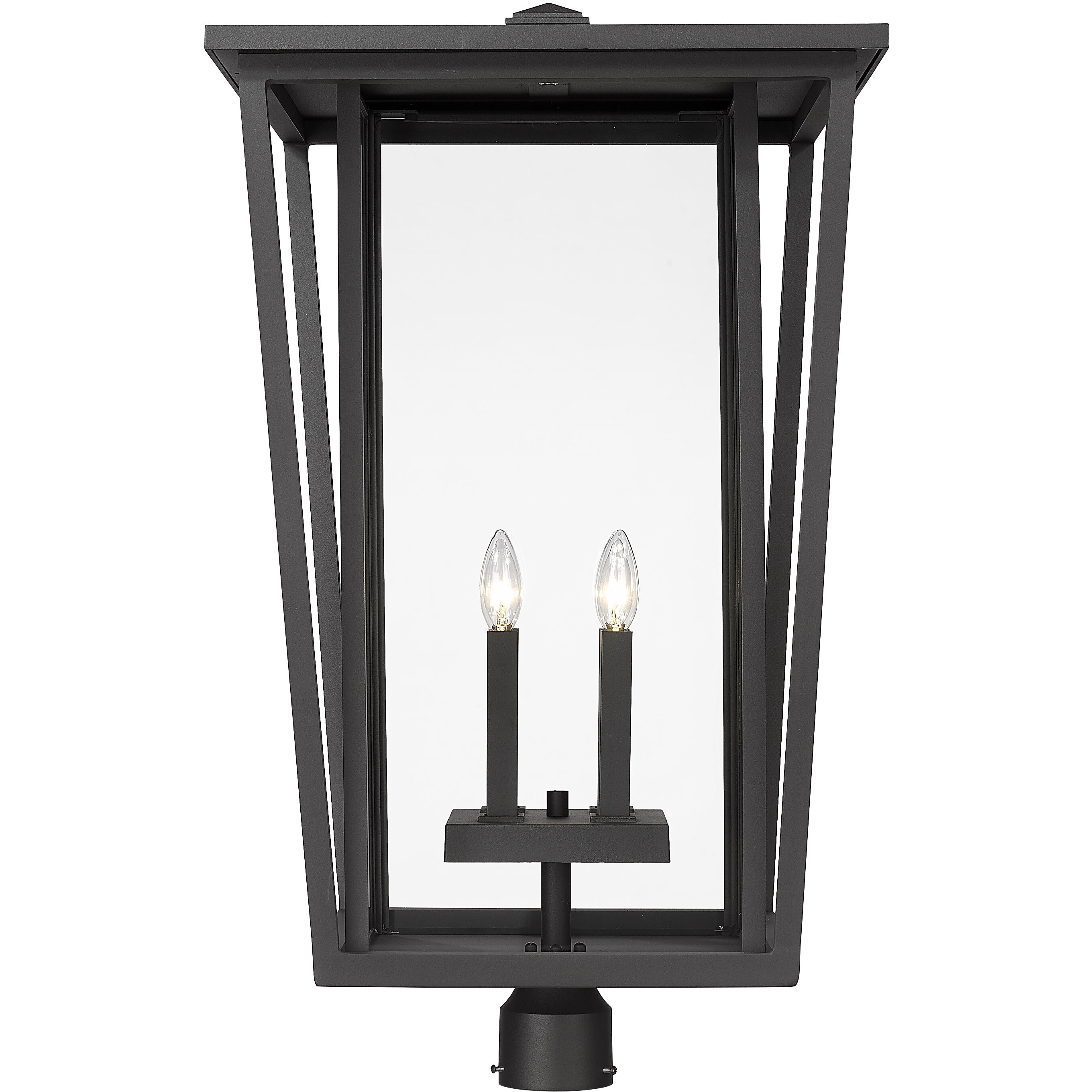 Seoul 4 Light 30.75 inch Black Outdoor Post Mount Fixture
