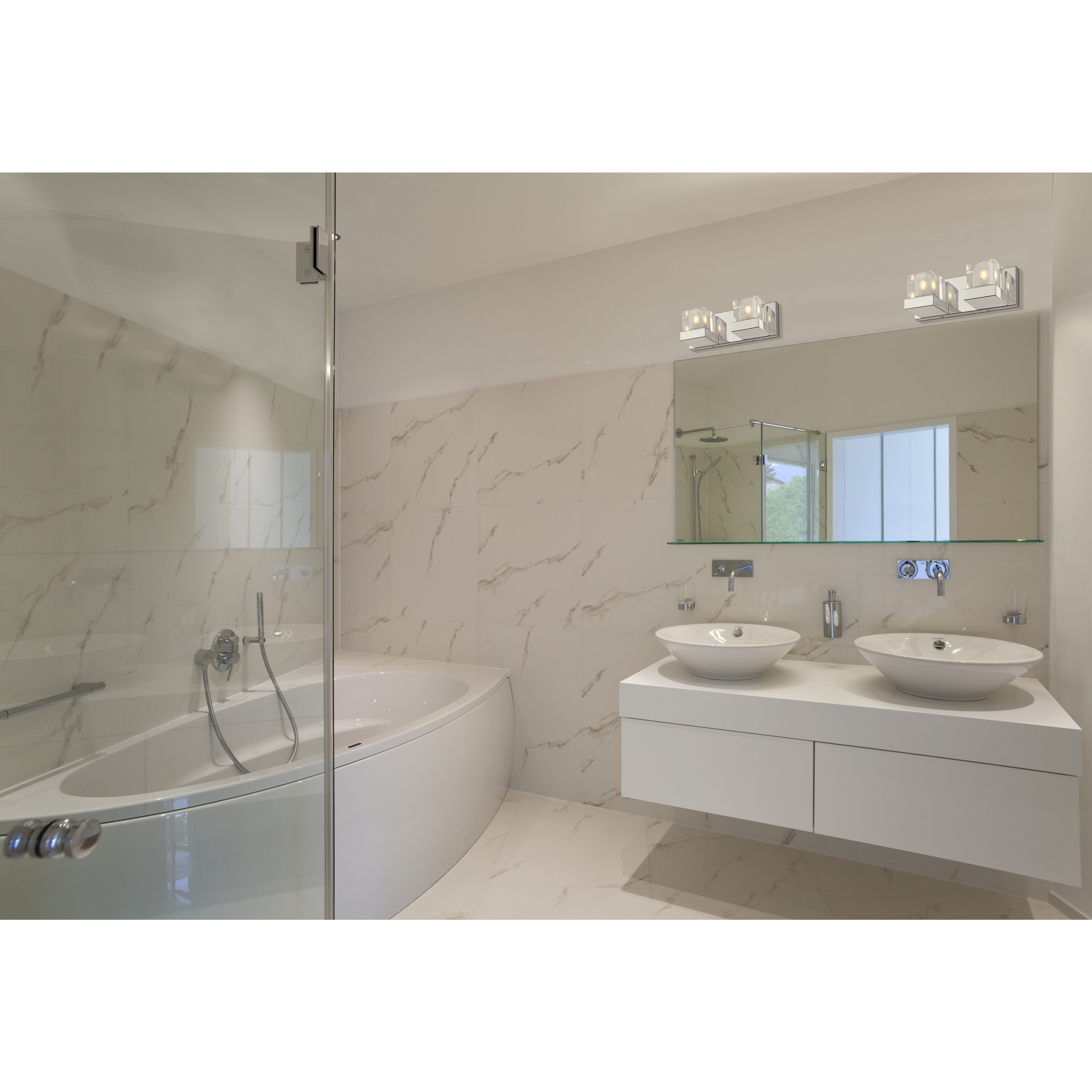 Fallon 2 Light 12 inch Chrome Vanity Wall Light in G9