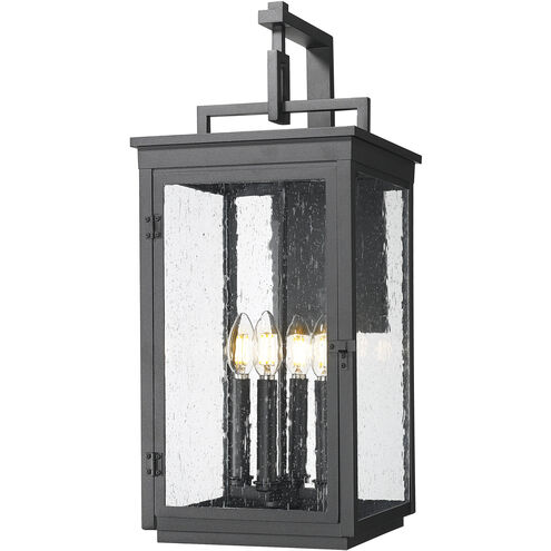 Hartwell 4 Light 23.75 inch Sand Black Outdoor Wall Light