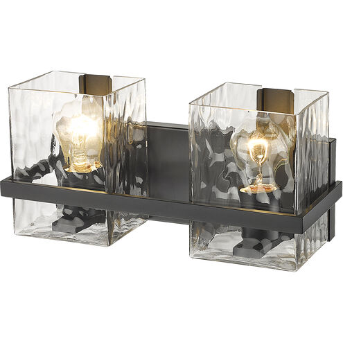 Bennington 2 Light 14.25 inch Matte Black Vanity Wall Light