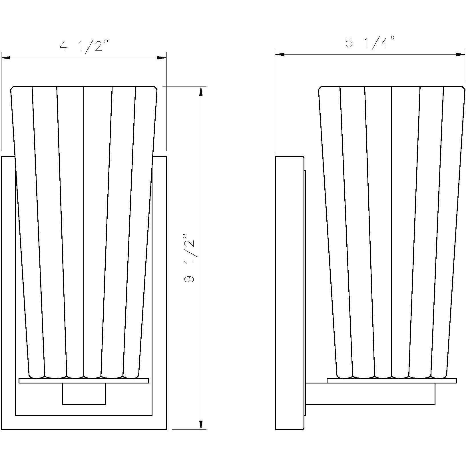 Titus 1 Light 4.5 inch Brushed Nickel Wall Sconce Wall Light