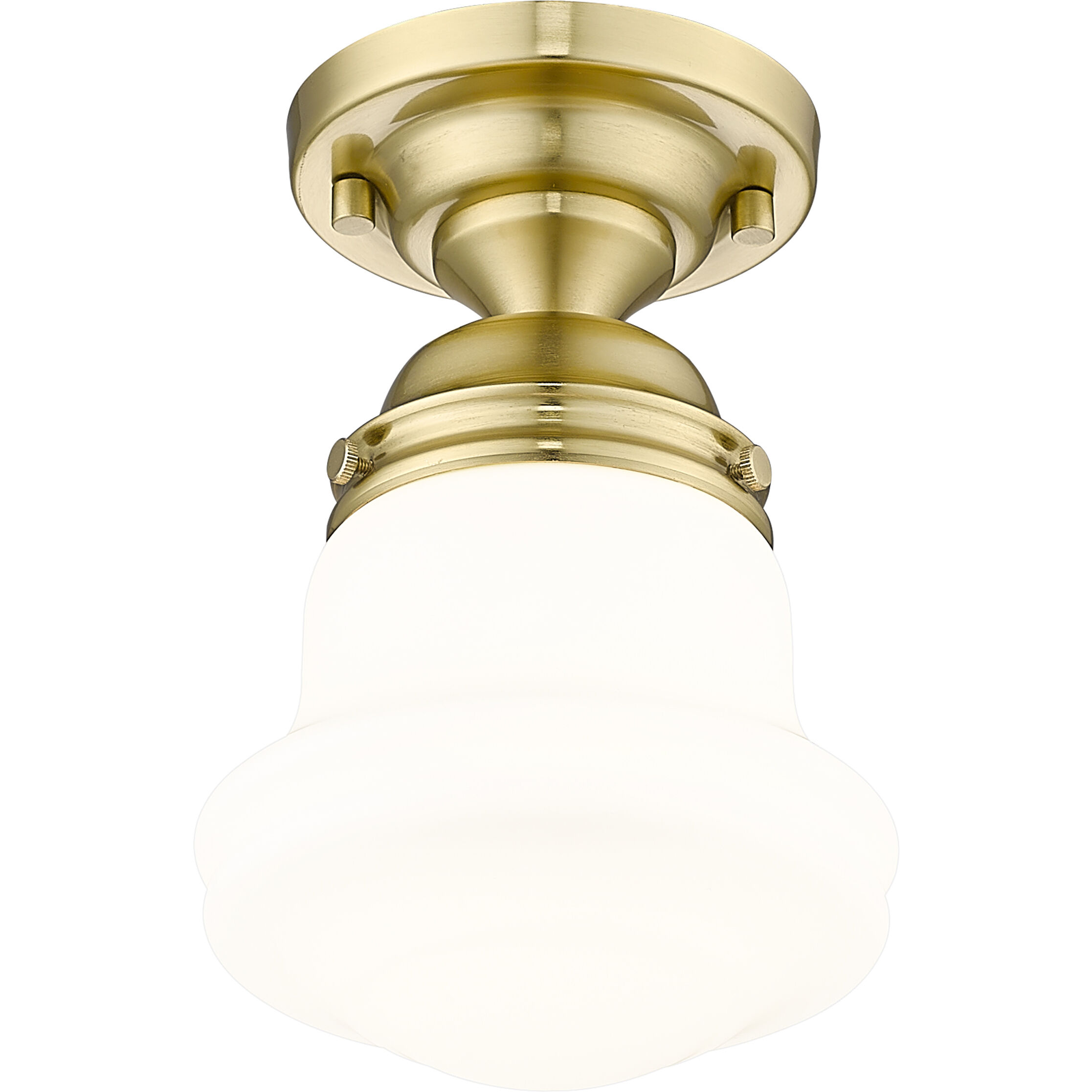 Vaughn 1 Light 6 inch Luxe Gold Flush Mount Ceiling Light