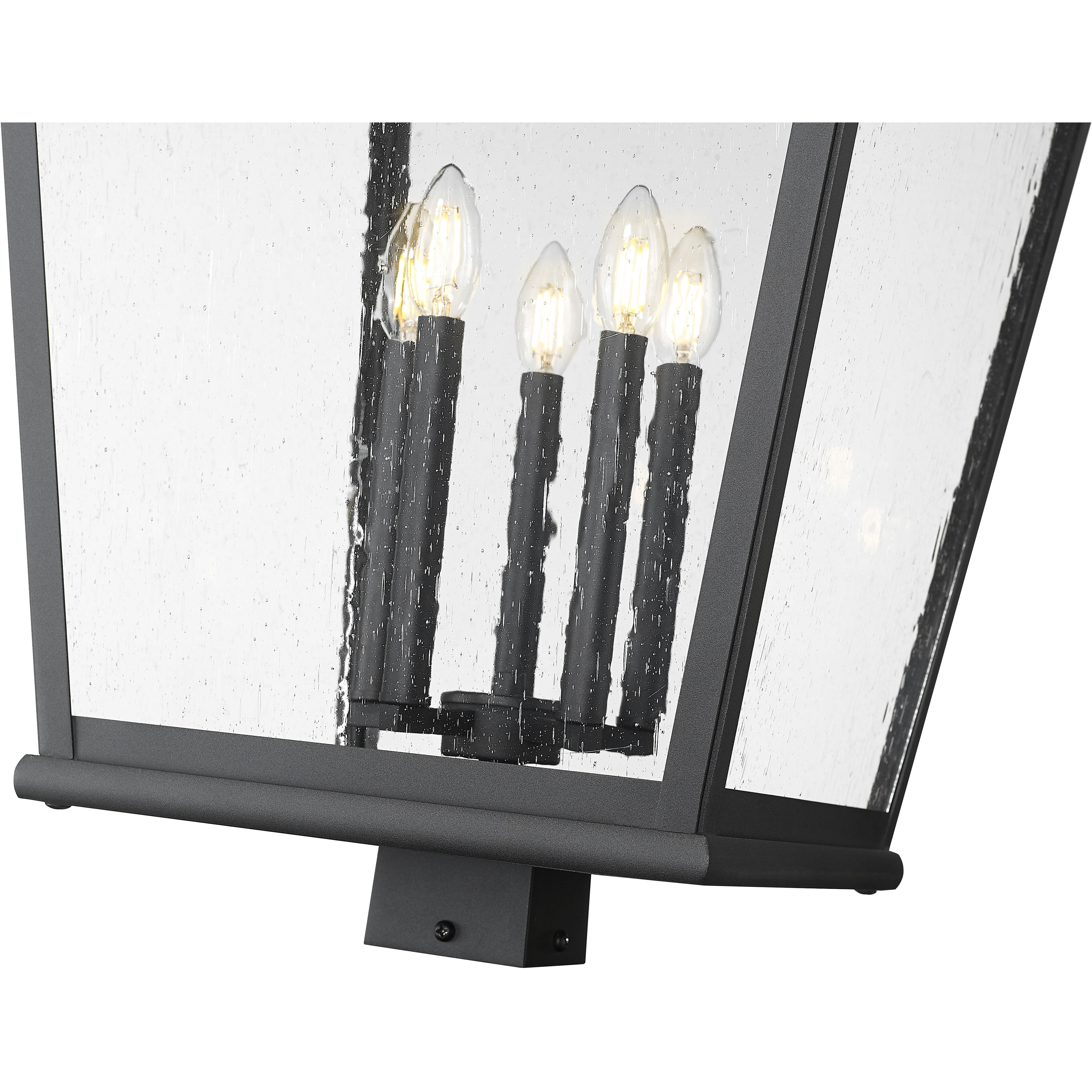 Raphael 5 Light 39.5 inch Sand Black Outdoor Post Mount Fixture in Soft Sand Black