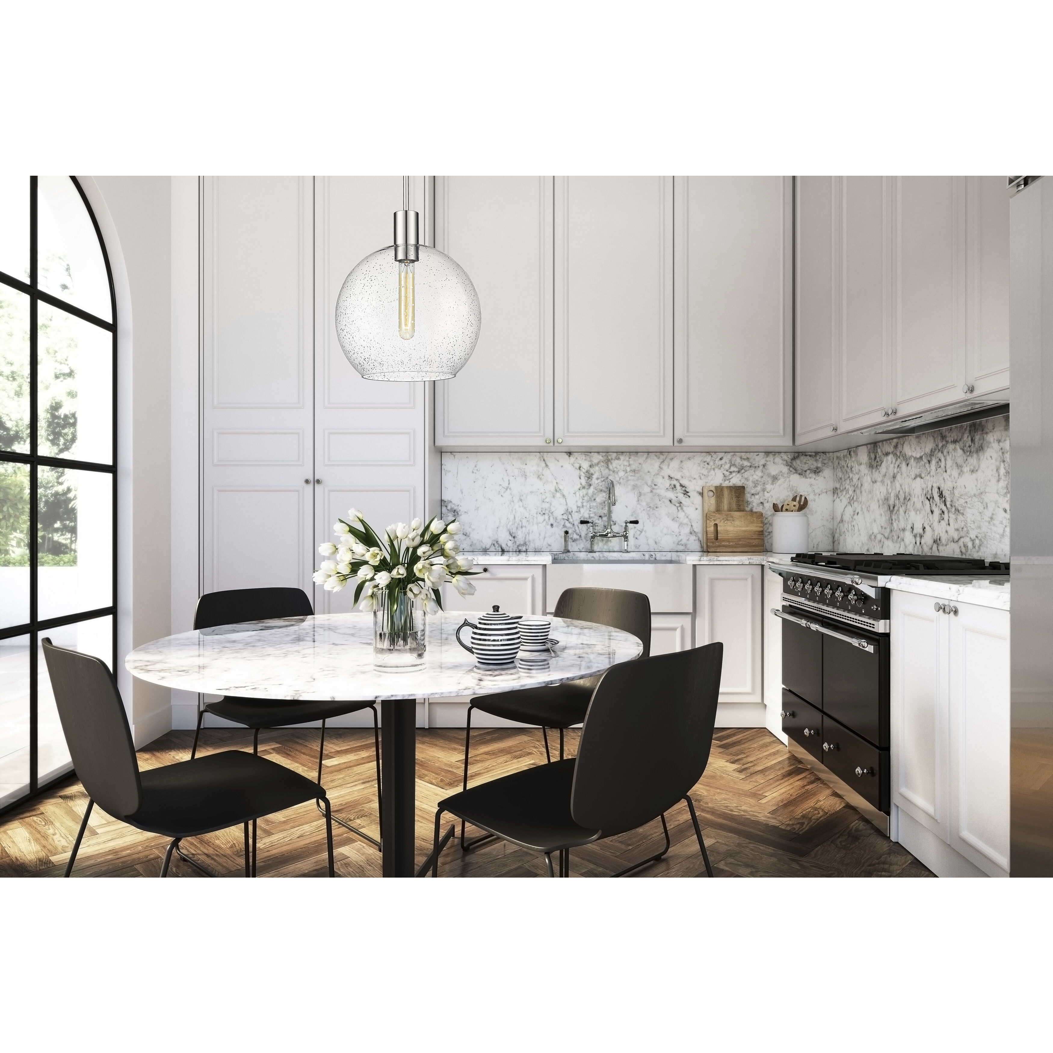 Margo 1 Light 13.75 inch Polished Nickel Pendant Ceiling Light