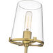 Callista 1 Light 6.5 inch Rubbed Brass Wall Sconce Wall Light