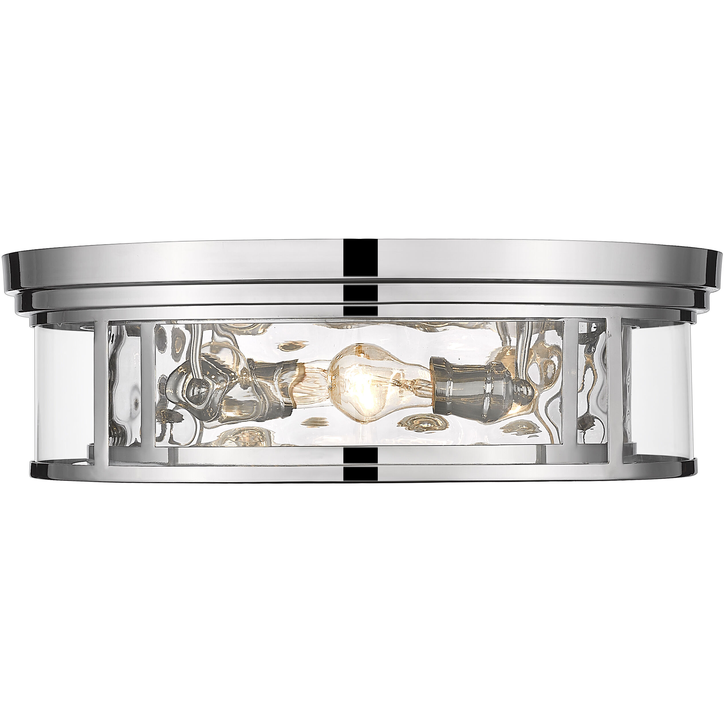 Clarion 4 Light 20.75 inch Polished Nickel Flush Mount Ceiling Light