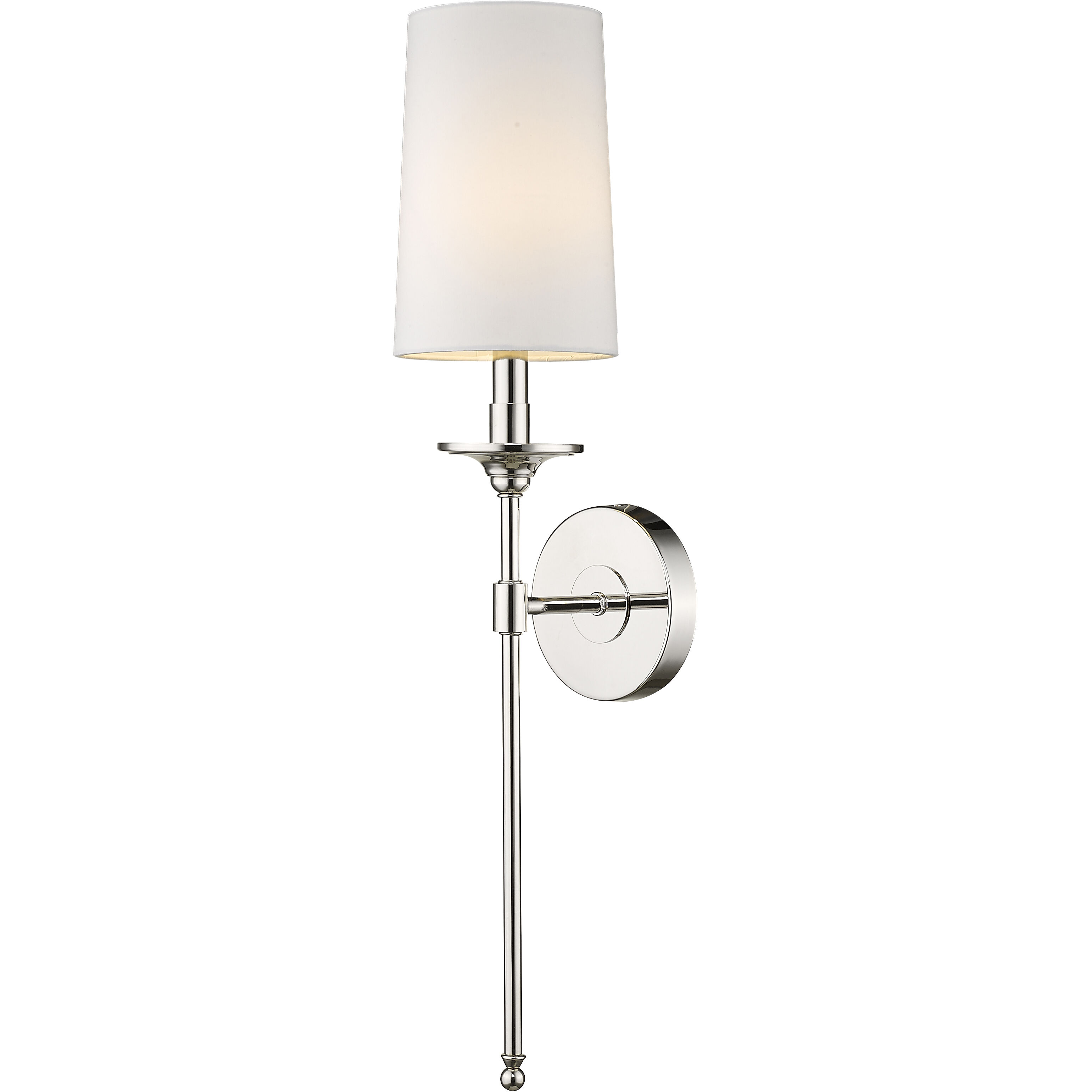 Emily 1 Light 5.5 inch Polished Nickel Wall Sconce Wall Light