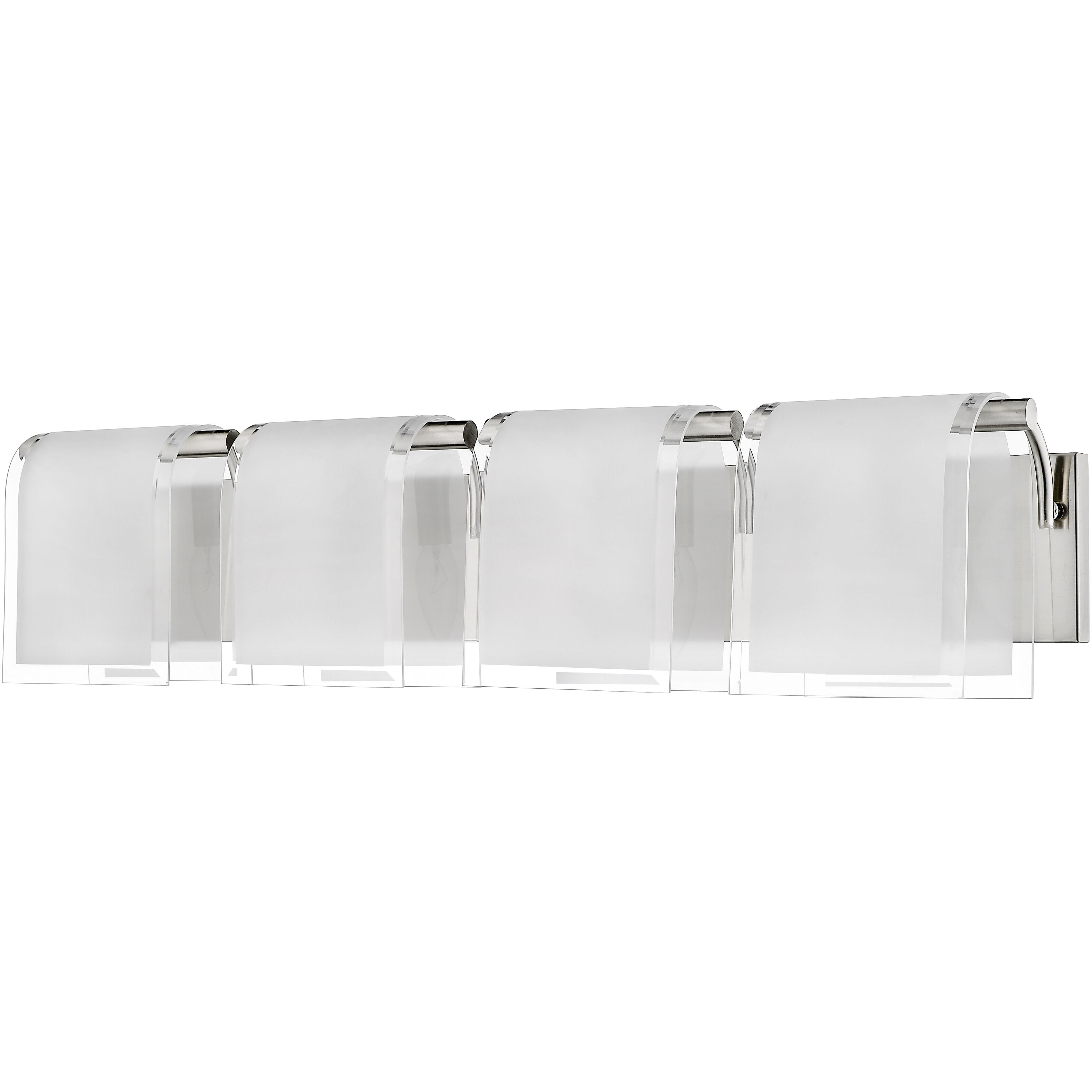 Zephyr 4 Light 30.66 inch Brushed Nickel Vanity Wall Light