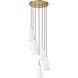 Farrell 7 Light 18 inch Modern Gold Chandelier Ceiling Light