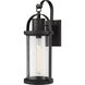 Roundhouse 1 Light 24.75 inch Black Outdoor Wall Light