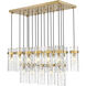 Fontaine 17 Light 20.25 inch Island Light