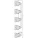 Analia 4 Light 36 inch Brushed Nickel Vanity Wall Light