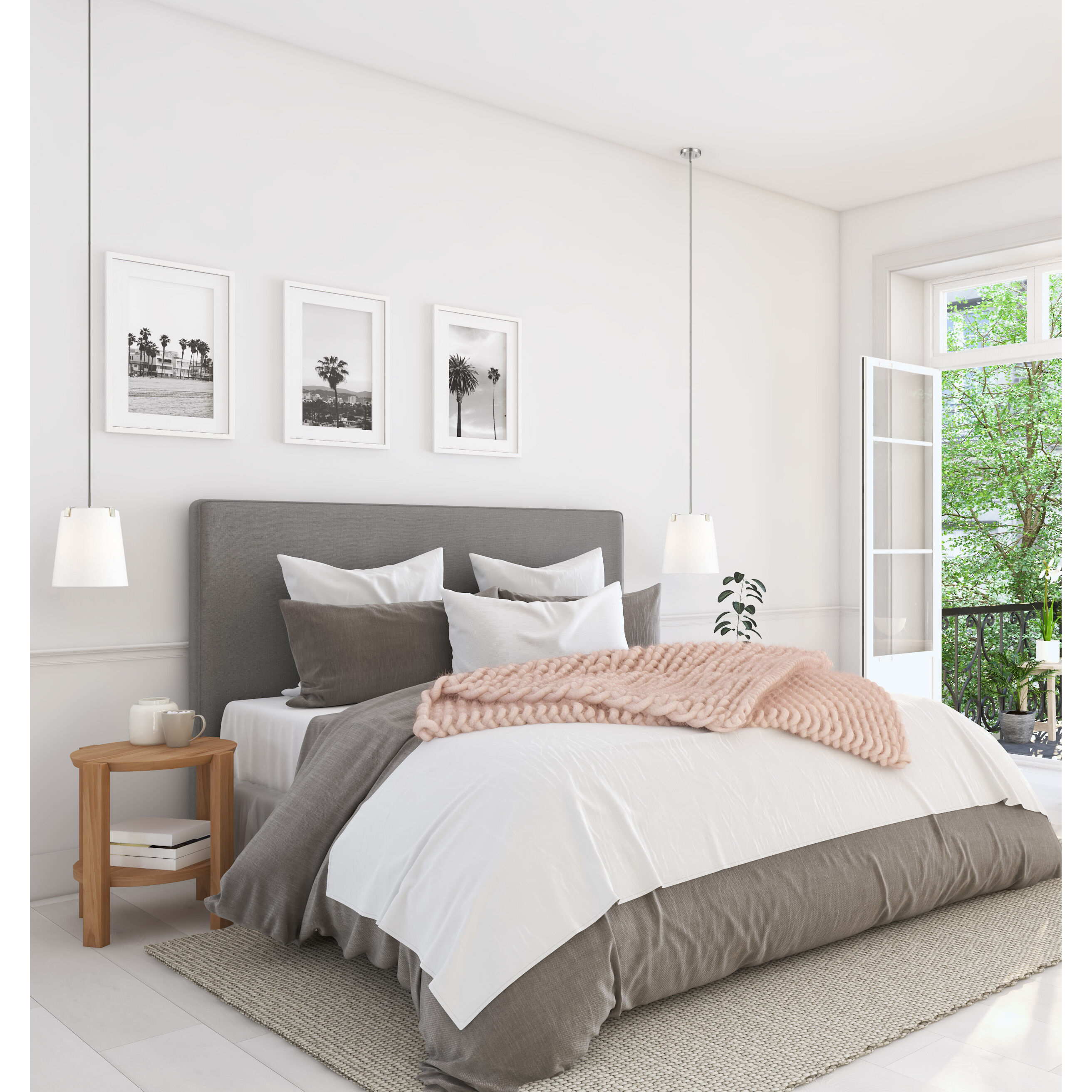 Weston 3 Light 13 inch Brushed Nickel Pendant Ceiling Light