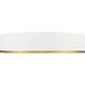 Bradley LED 20.25 inch Matte White and Modern Gold Flush Mount Ceiling Light