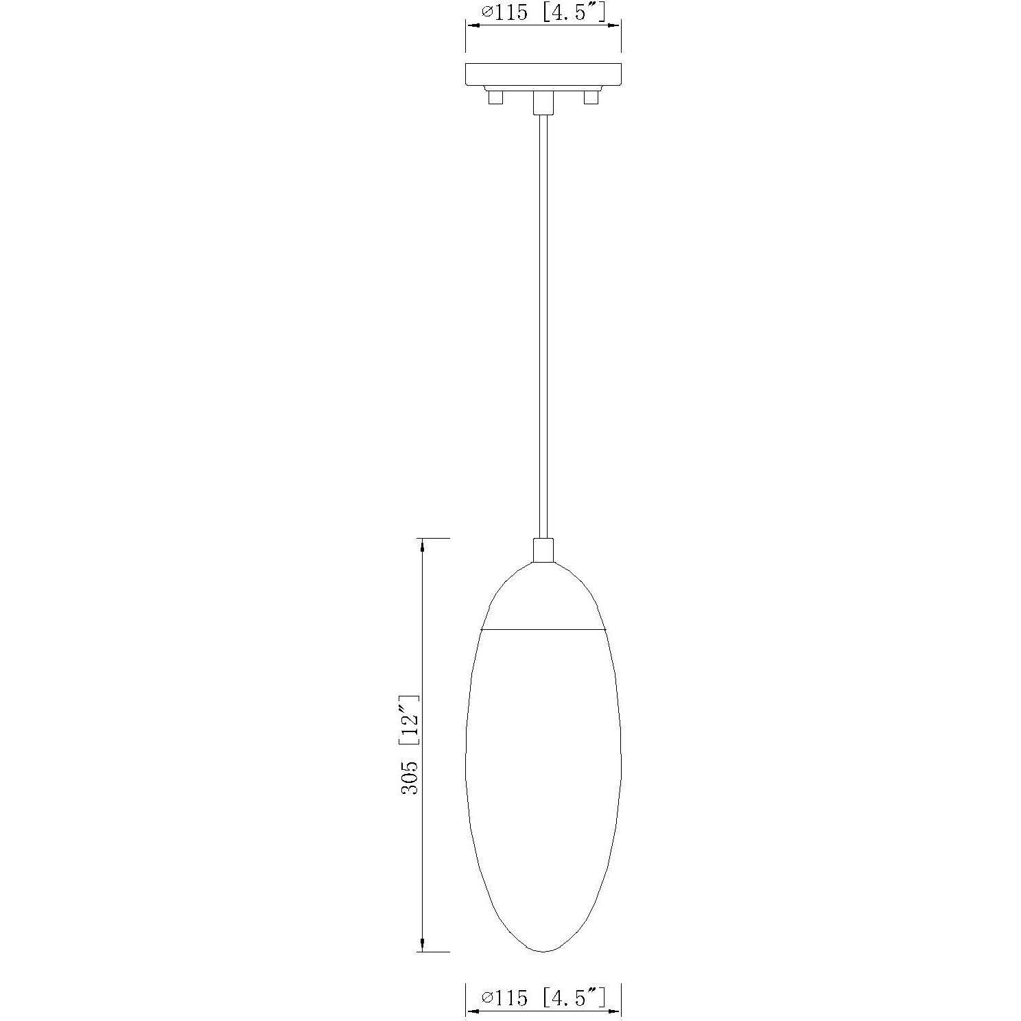 Arden 1 Light 4.5 inch Rubbed Brass Pendant Ceiling Light