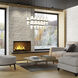 Cayden 17 Light 42 inch Matte Black Linear Chandelier Ceiling Light