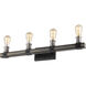 Kirkland 4 Light 30 inch Ashen Barnboard Vanity Wall Light