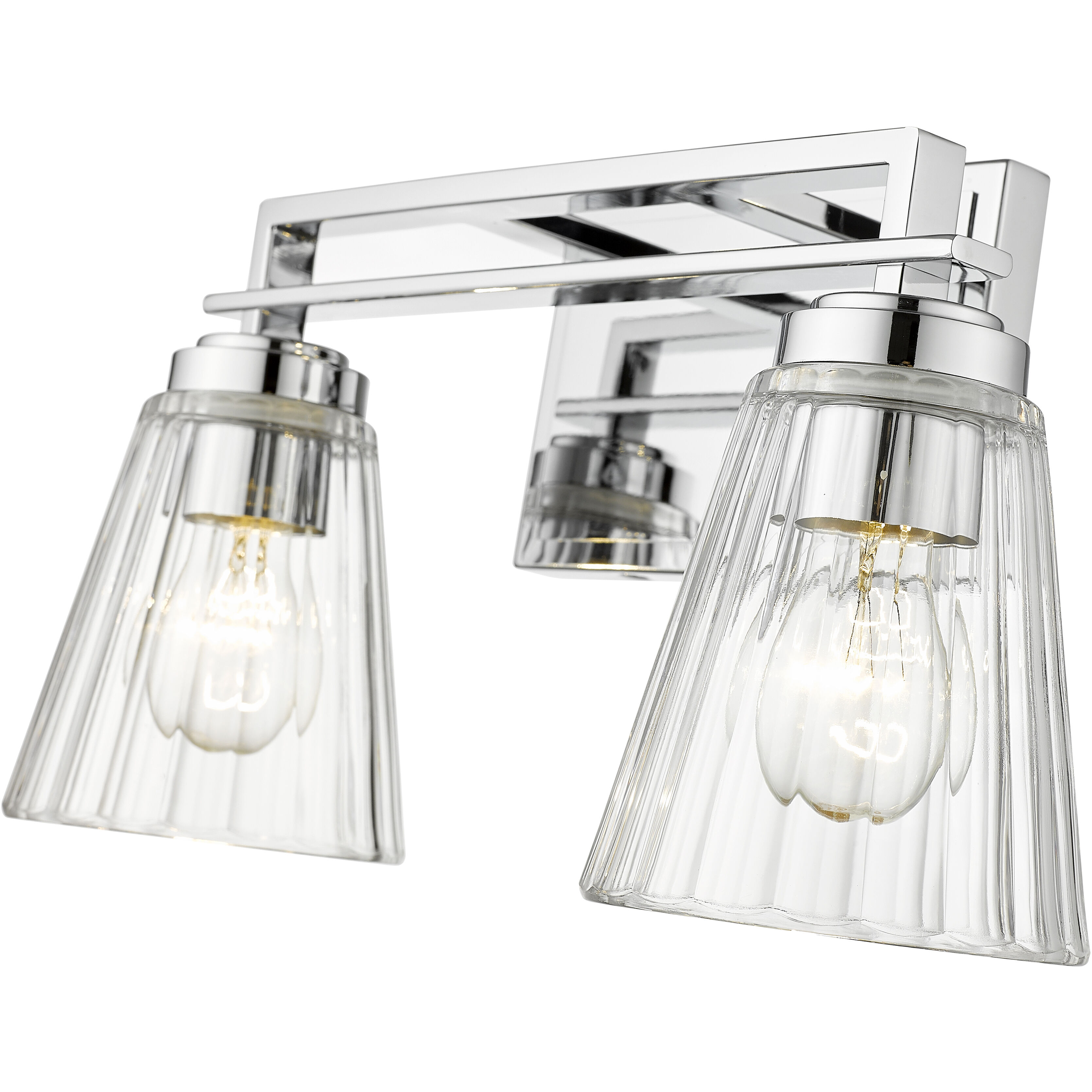 Lyna 2 Light 16 inch Chrome Vanity Wall Light