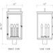 Hartwell 5 Light 26.75 inch Sand Black Outdoor Post Mount Fixture
