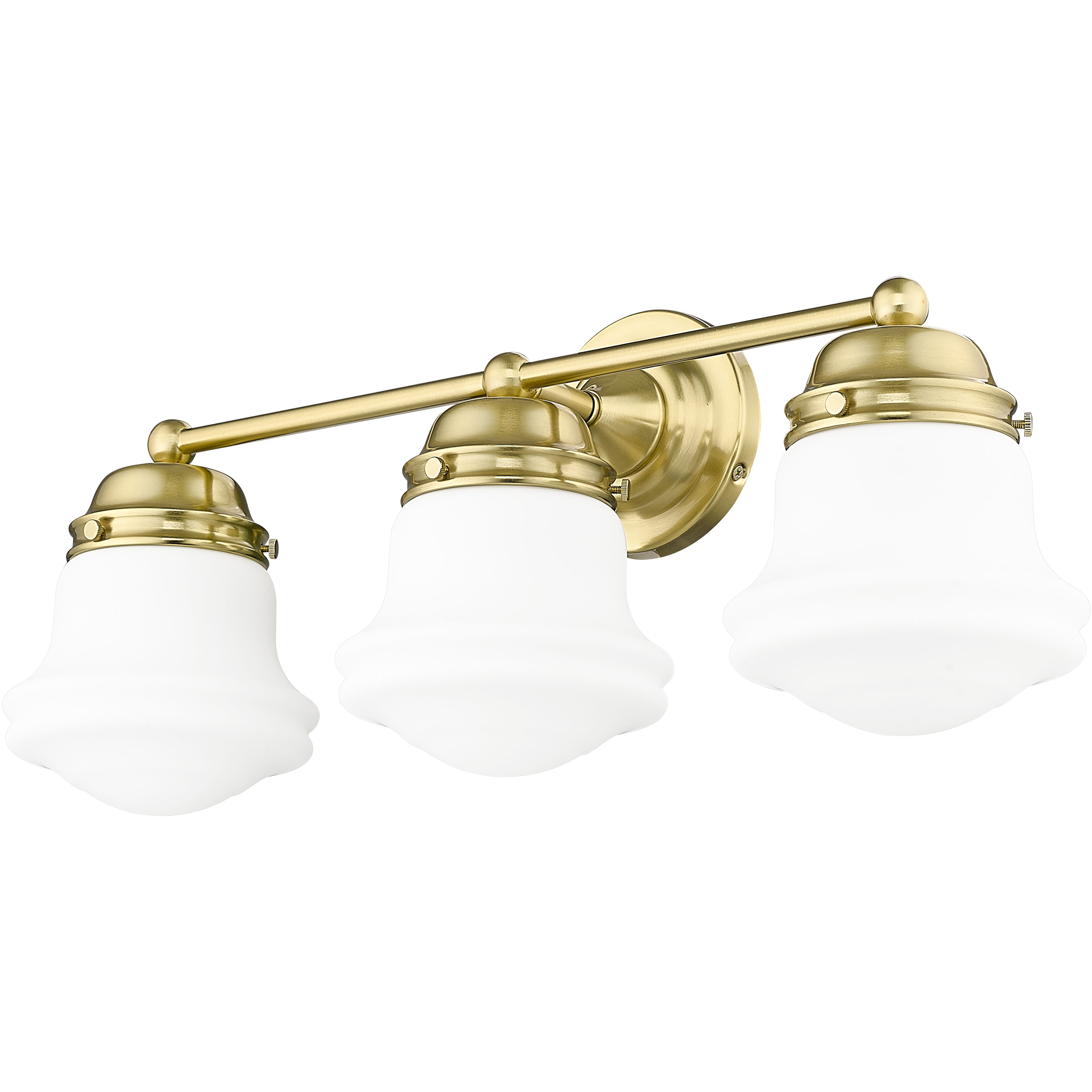 Vaughn 3 Light 22.5 inch Luxe Gold Vanity Wall Light