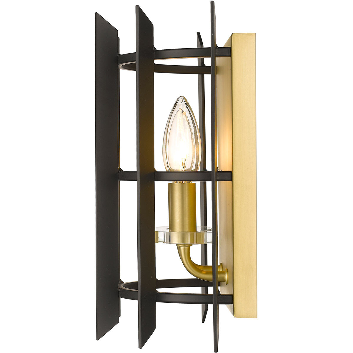 Haake 2 Light 9.12 inch Satin Brass Wall Sconce Wall Light