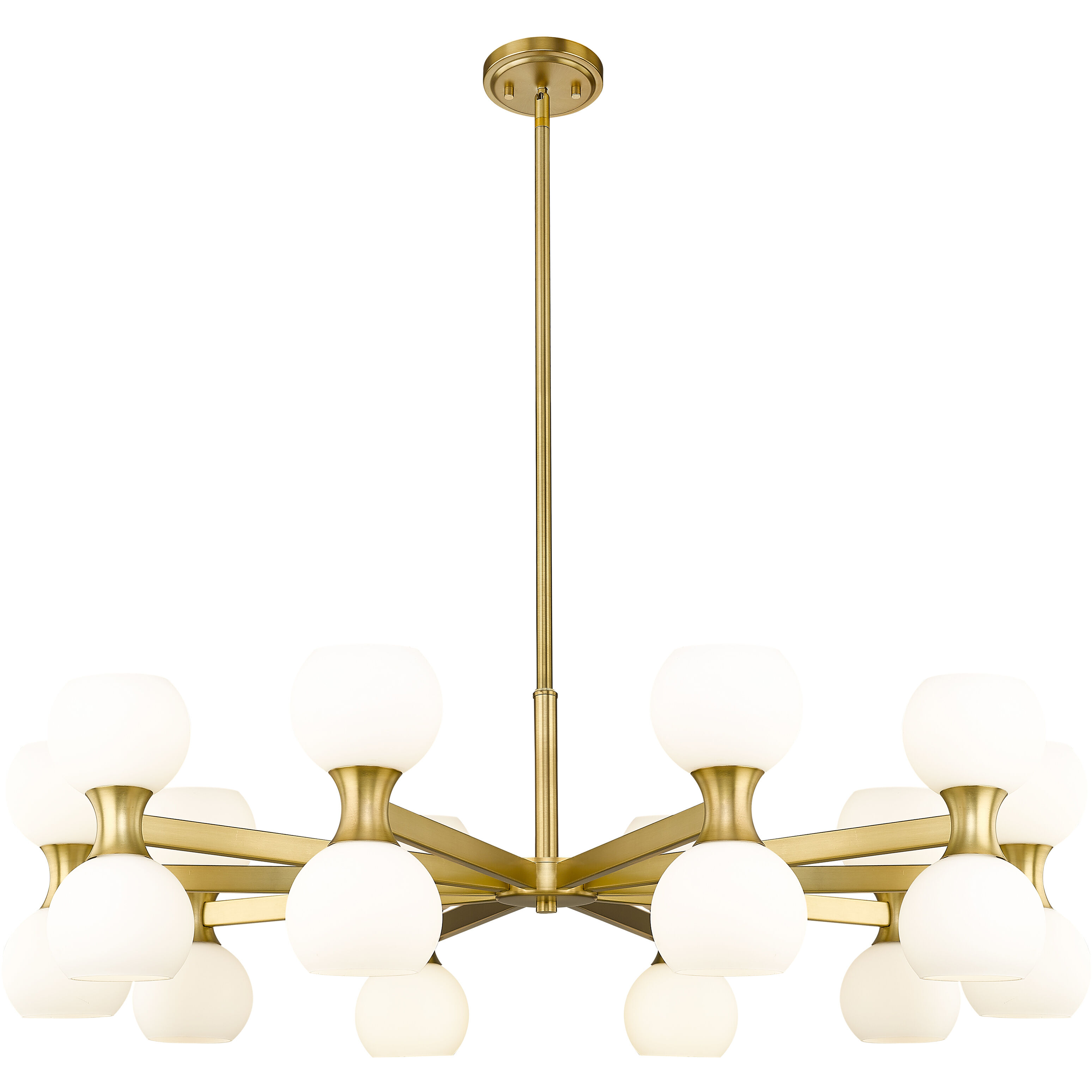 Artemis 20 Light 42 inch Modern Gold Chandelier Ceiling Light