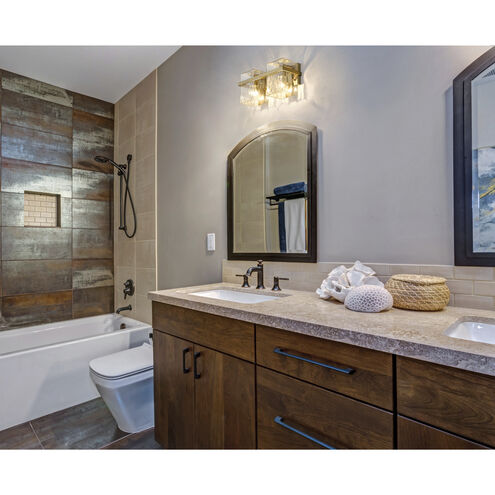 Bennington 2 Light 14.25 inch Modern Gold Vanity Wall Light