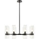 Datus 8 Light 32 inch Matte Black Chandelier Ceiling Light
