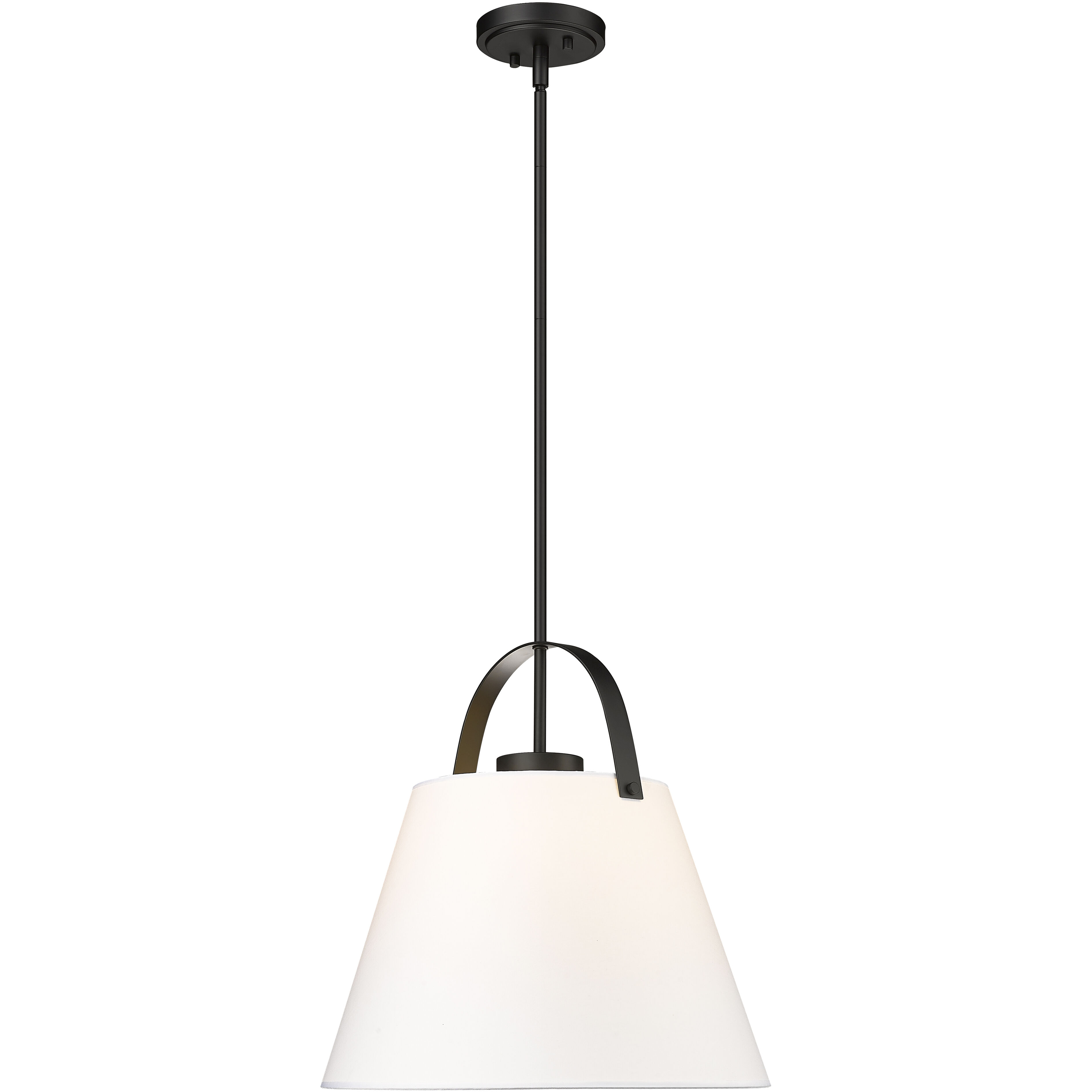 Z-Studio 1 Light 18 inch Matte Black Pendant Ceiling Light
