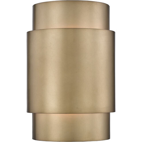 Harlech 2 Light 8.5 inch Rubbed Brass Wall Sconce Wall Light