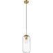 Monty 1 Light 5.25 inch Heritage Brass Pendant Ceiling Light