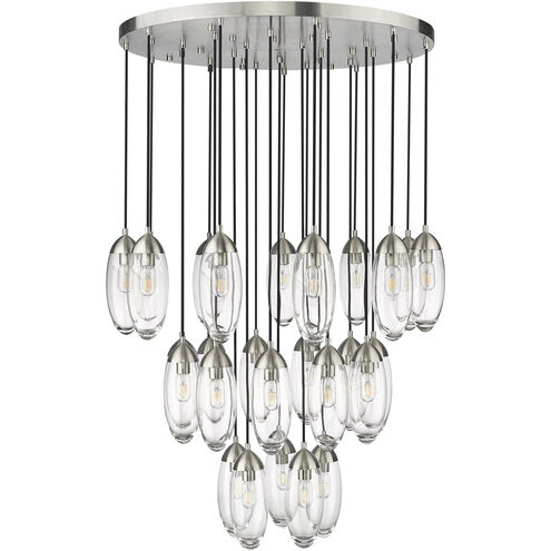 Arden 27 Light 36 inch Brushed Nickel Chandelier Ceiling Light