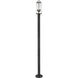 Sana 2 Light 94 inch Black Outdoor Post Mounted Fixture