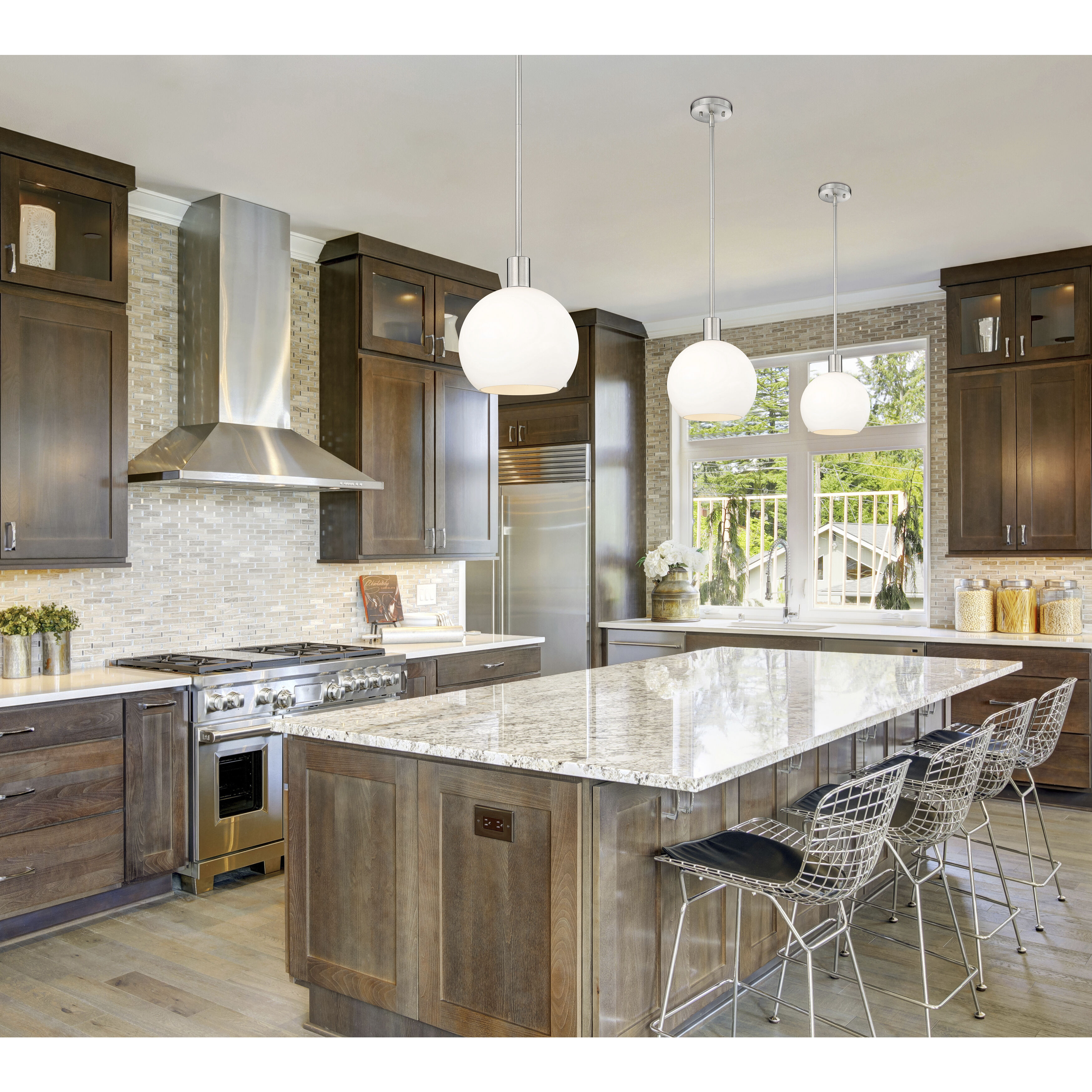 Margo 1 Light 9.75 inch Brushed Nickel Pendant Ceiling Light