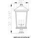 Beacon 4 Light 33 inch Black Outdoor Pier Mounted Fixture