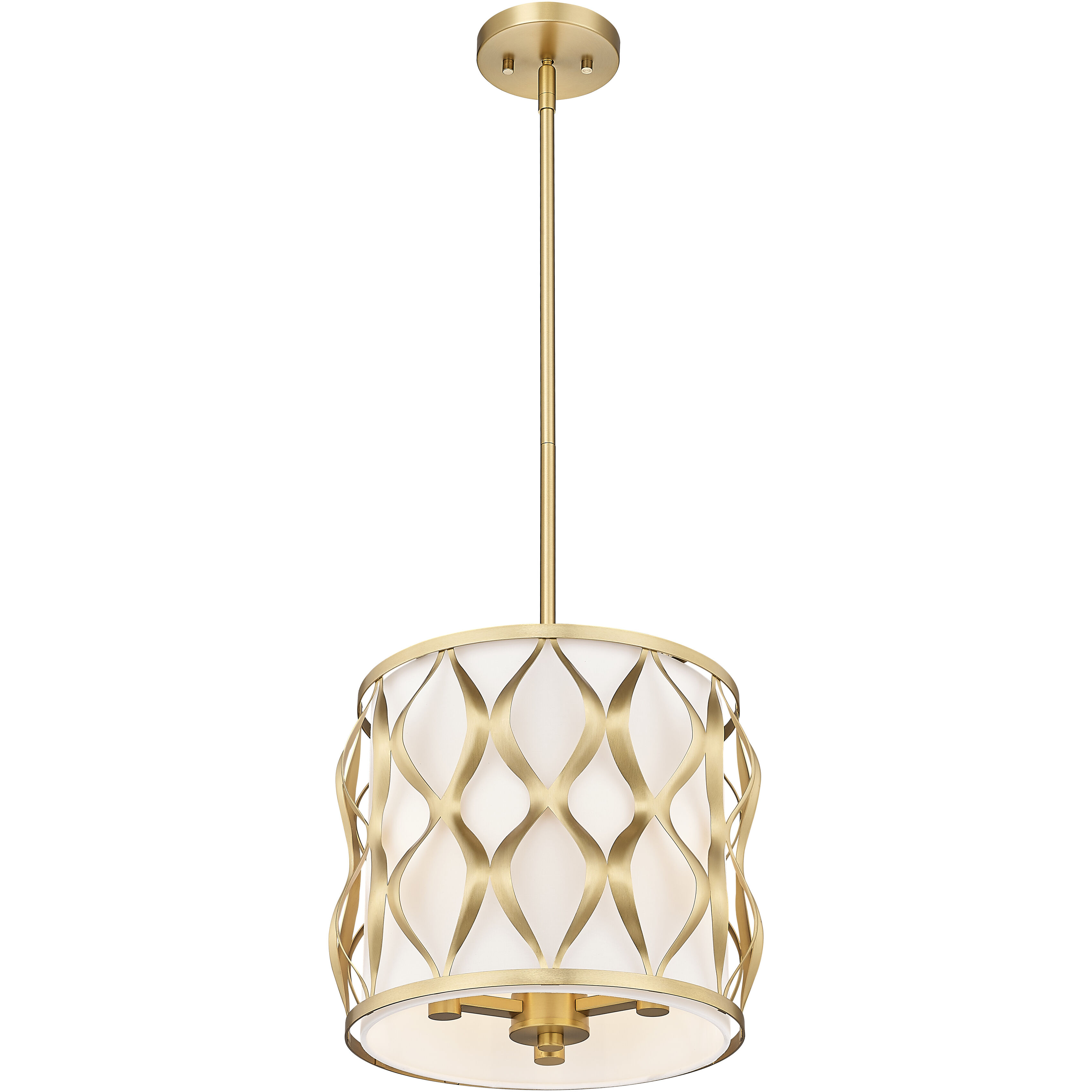 Harden 3 Light 12 inch Modern Gold Pendant Ceiling Light