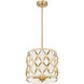 Harden 3 Light 12 inch Modern Gold Pendant Ceiling Light